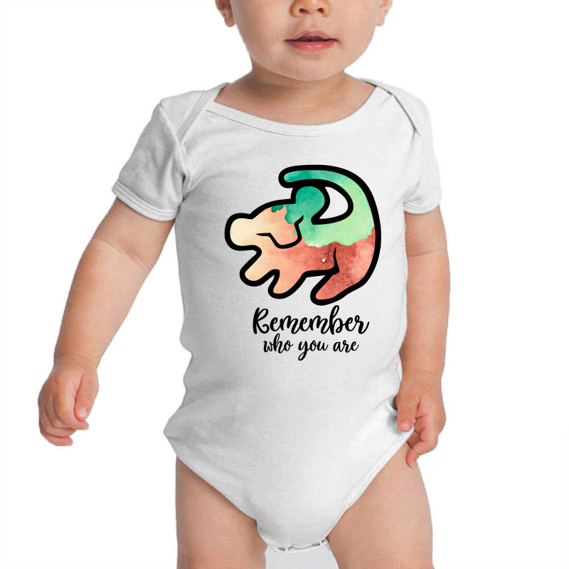 Simba Remember Who You Are For Light Baby Bodysuit by autlu2024 | Artistshot