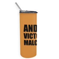 Malcolm (black) Skinny Tumbler | Artistshot