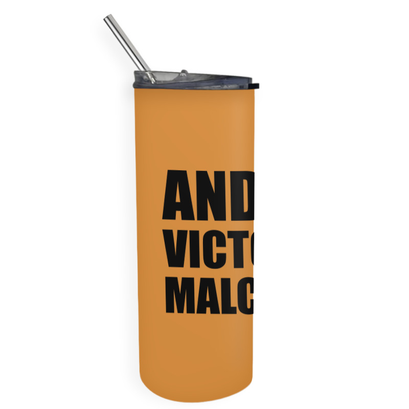 Malcolm (black) Skinny Tumbler | Artistshot