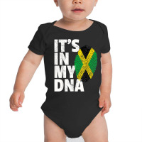 It's In My Dna Jamaican Jamaica Flag Pride National Country T Shirt Baby Bodysuit | Artistshot