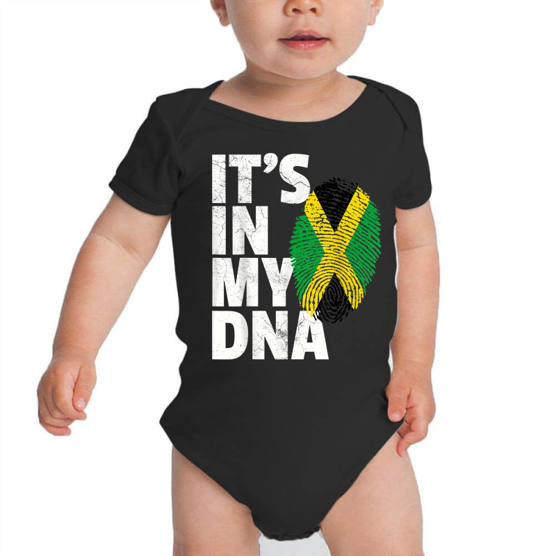 It's In My Dna Jamaican Jamaica Flag Pride National Country T Shirt Baby Bodysuit by sabadmscoastlw | Artistshot