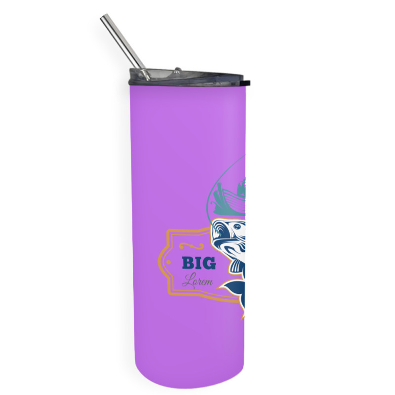 Big Fish Vector Skinny Tumbler by ZhannaArt | Artistshot