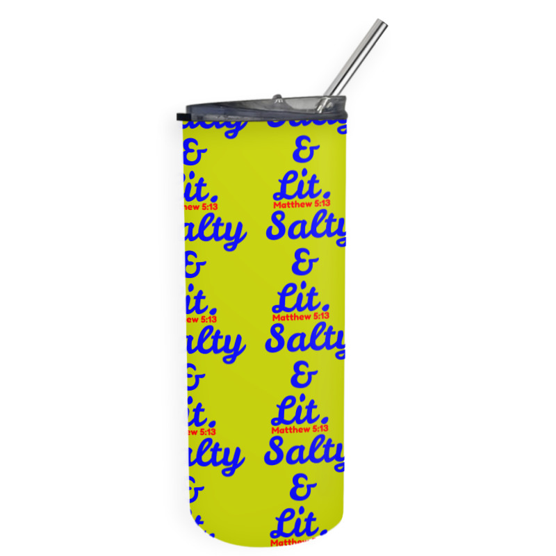 Salty And Lit Skinny Tumbler | Artistshot