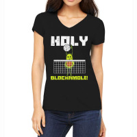 Holy Blockamole Avocado Volleyball Player Blocker Men Women T Shirt Women's V-neck T-shirt | Artistshot