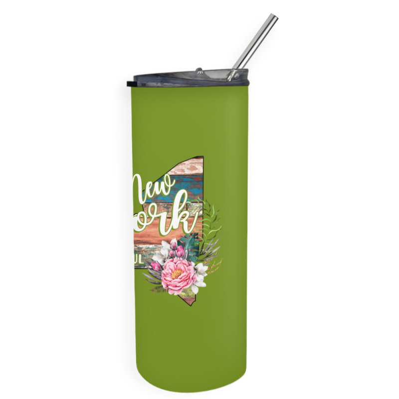 New York In My Soul Skinny Tumbler | Artistshot