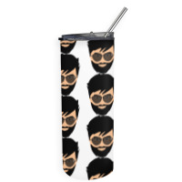 Bearded Face Skinny Tumbler | Artistshot