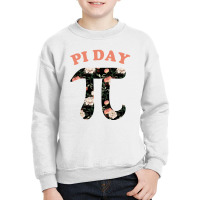 Pi Day Flower Youth Sweatshirt | Artistshot