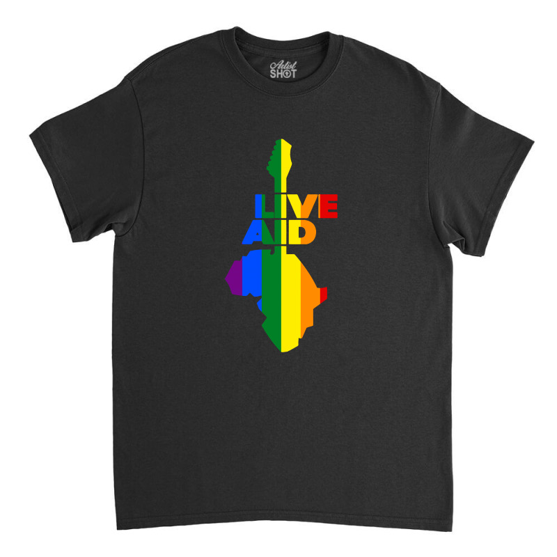 Live Aid Band Aid 1985 Symbol Lgbt Classic T-shirt by autlu2024 | Artistshot