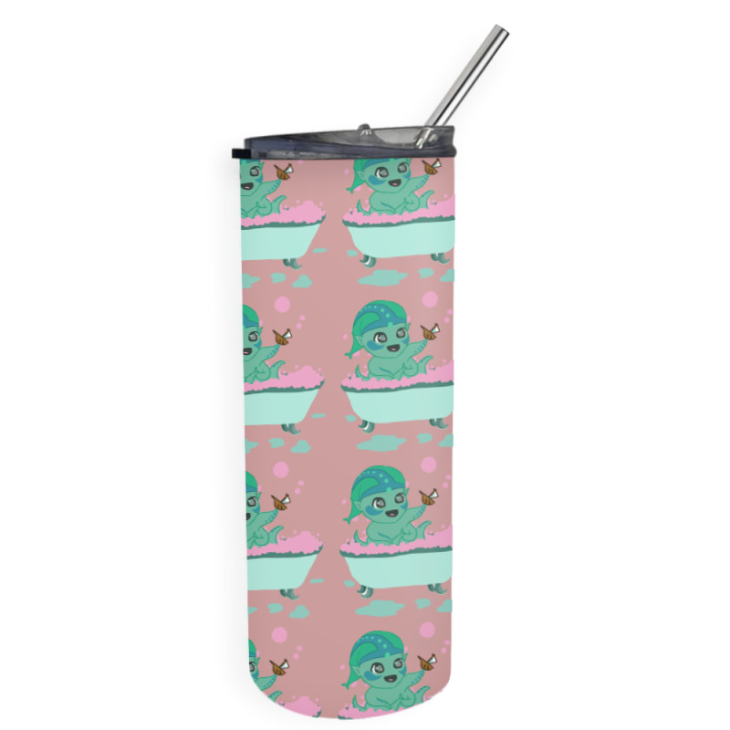 Kraken Shower Skinny Tumbler | Artistshot