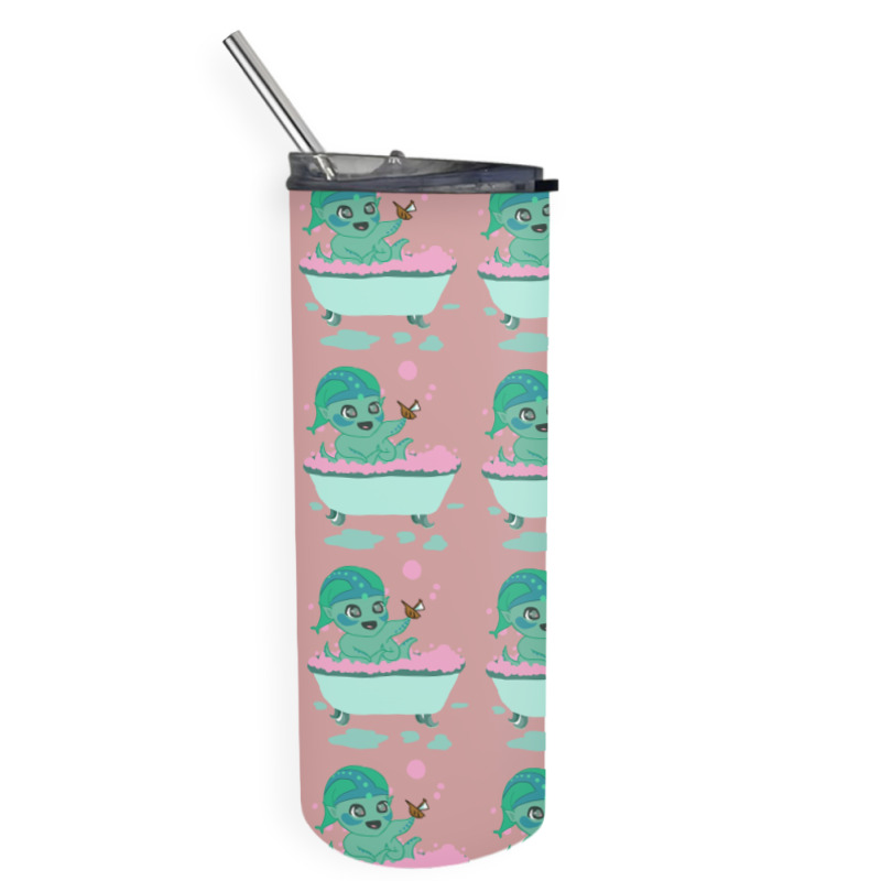 Kraken Shower Skinny Tumbler | Artistshot