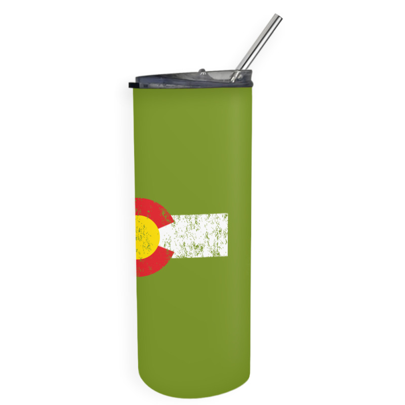 Vintage Colorado Flag Skinny Tumbler | Artistshot