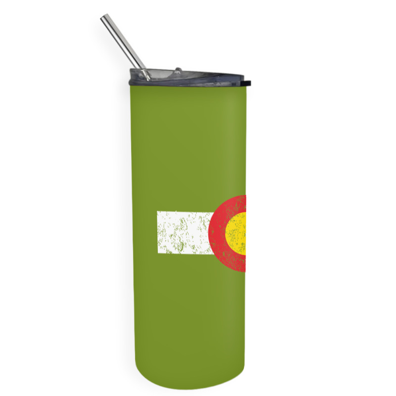 Vintage Colorado Flag Skinny Tumbler | Artistshot