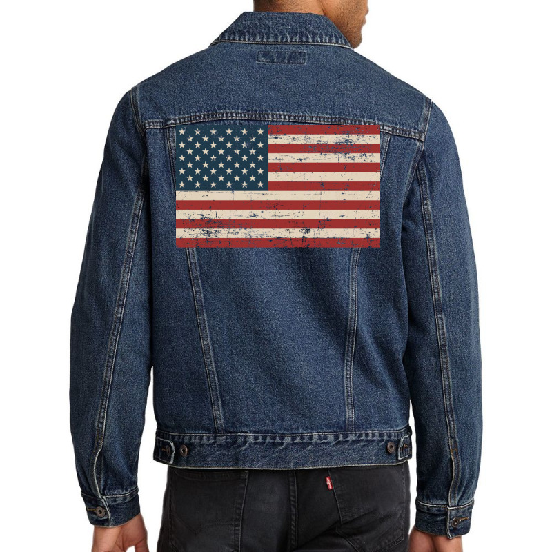 American Flag Men Denim Jacket | Artistshot