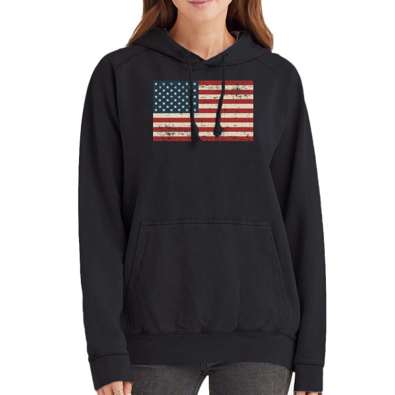 American Flag Vintage Hoodie | Artistshot