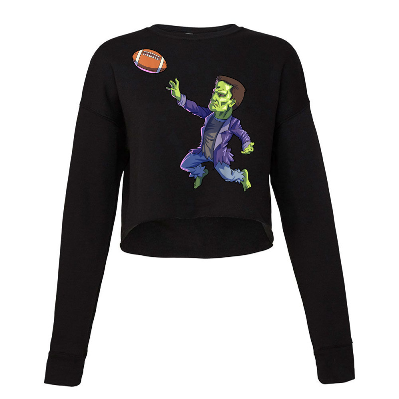 Football Frankenstein Halloween Men Boys Football Halloween T Shirt Cropped Sweater by efronpngoick3 | Artistshot