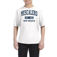 Mescalero New Mexico Nm Vintage Athletic Sports Design T Shirt Youth Tee | Artistshot