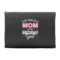 Mom Of The Birthday Girl Shirt Winter Onederland Family Accessory Pouches | Artistshot