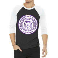 Texas Christian University 3/4 Sleeve Shirt | Artistshot