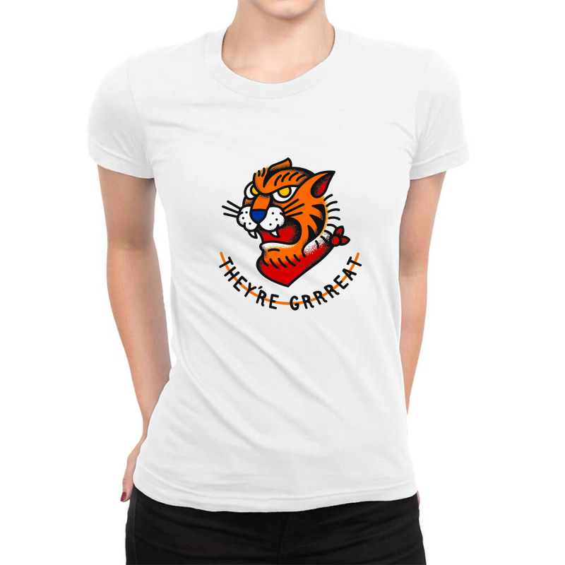 The Great Tiger Ladies Fitted T-Shirt by Rambutan | Artistshot