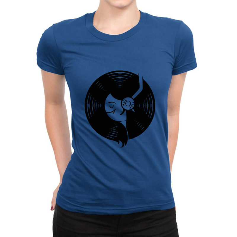 Music Time Ladies Fitted T-Shirt by earlrhea | Artistshot