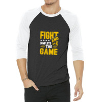 Fight And Complete The Game 3/4 Sleeve Shirt | Artistshot