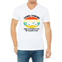 Camel Towing Retro Adult Humor Saying V-neck Tee | Artistshot