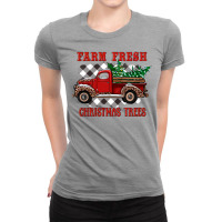 Farm Fresh Christmas Trees Ladies Fitted T-shirt | Artistshot