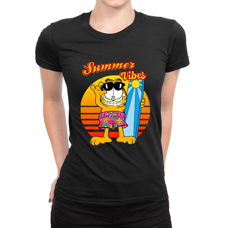 Funny Cat Vibes Ladies Fitted T-Shirt by restuillahi | Artistshot