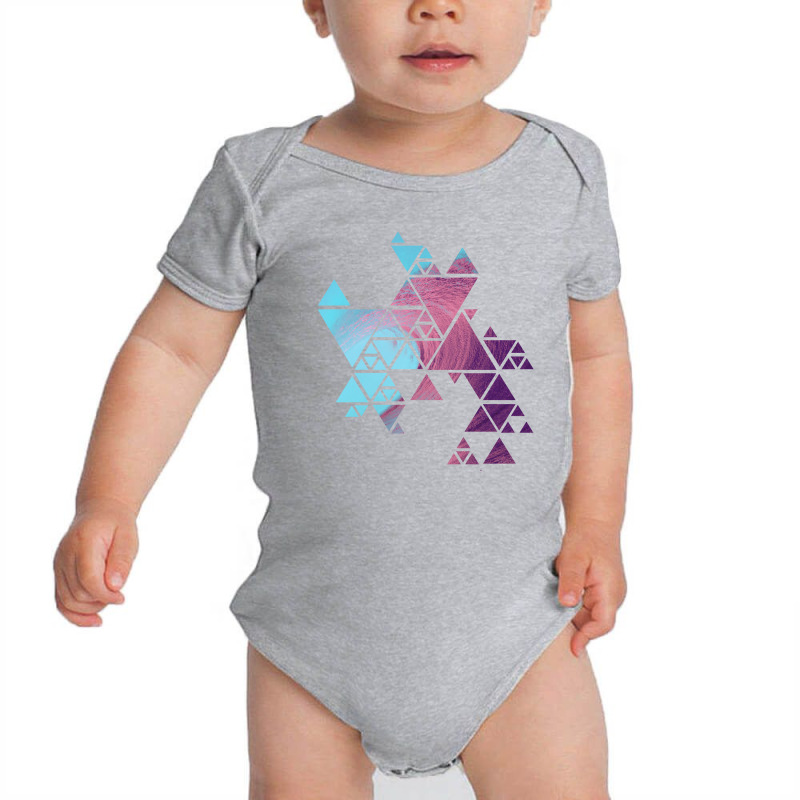 Geometric Wave Collage Baby Bodysuit by autlu2024 | Artistshot