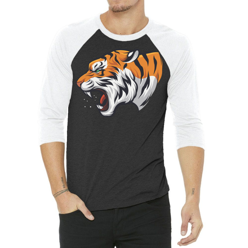 The Tiger 3/4 Sleeve Shirt | Artistshot