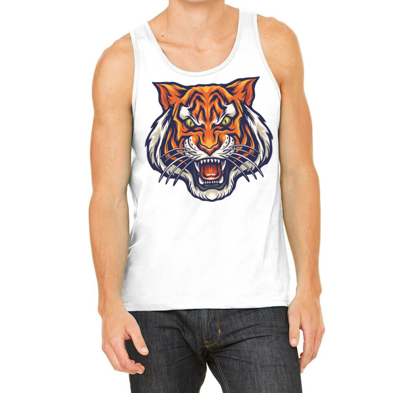 Angry Tiger Vector Tank Top | Artistshot