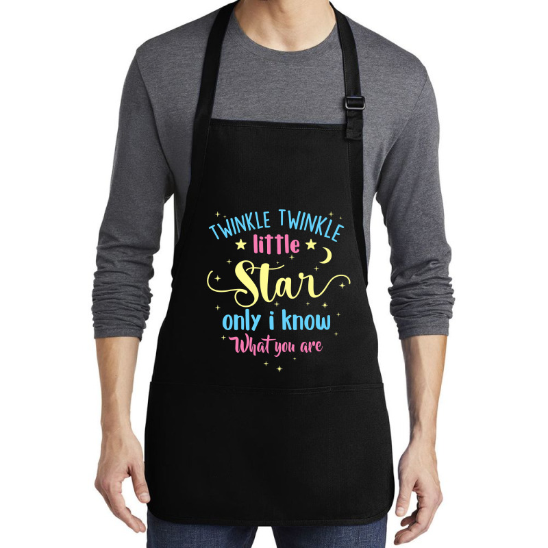 Twinkle Twinkle Little Star Gender Reveal Party Baby Shower Medium-length Apron | Artistshot