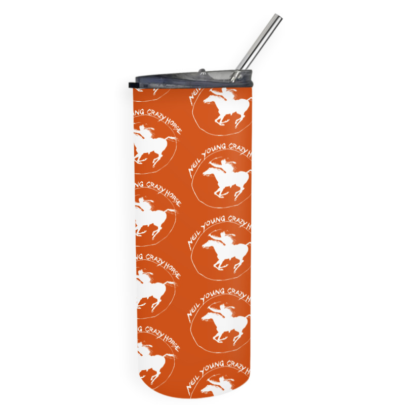 Neil Young Crazy Horse Skinny Tumbler by BLACKHEART | Artistshot