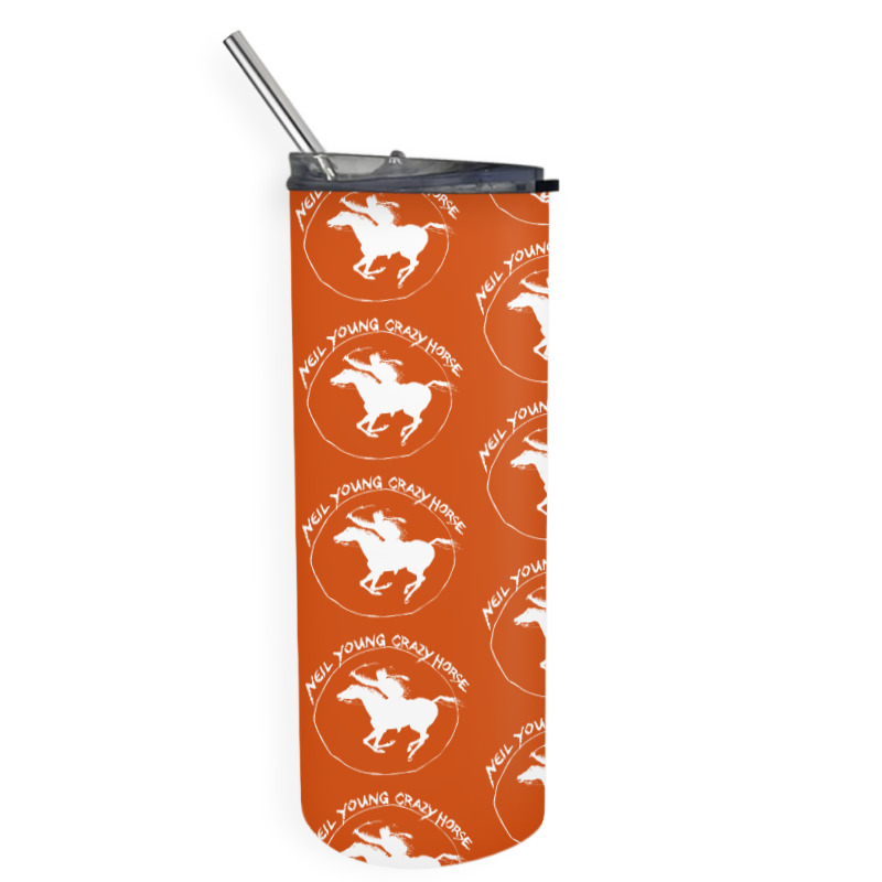 Neil Young Crazy Horse Skinny Tumbler by BLACKHEART | Artistshot