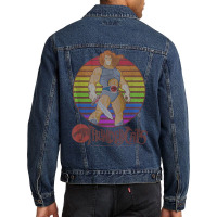 Thundercats Lion O Rainbow Sunset Poster T Shirt Men Denim Jacket | Artistshot