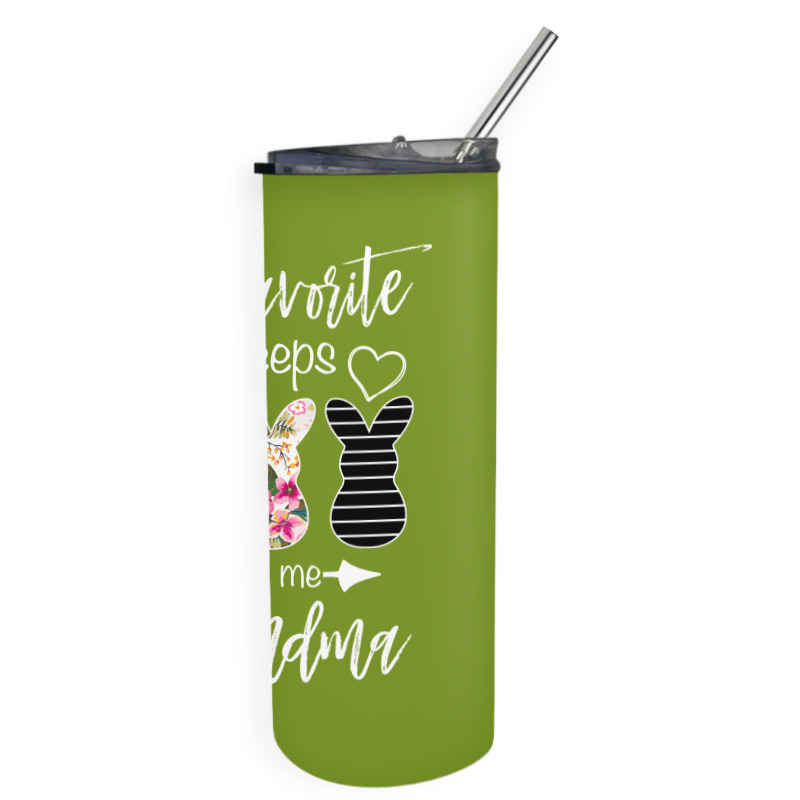 My Favorite Peeps Call Me Grandma For Dark Skinny Tumbler | Artistshot