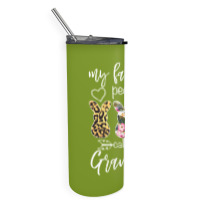 My Favorite Peeps Call Me Grandma For Dark Skinny Tumbler | Artistshot