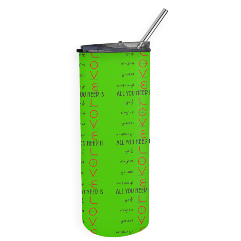 All You Need Is Love Equations Skinny Tumbler | Artistshot