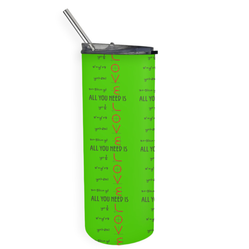 All You Need Is Love Equations Skinny Tumbler | Artistshot