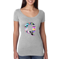 Qanon Glitch Women's Triblend Scoop T-shirt | Artistshot