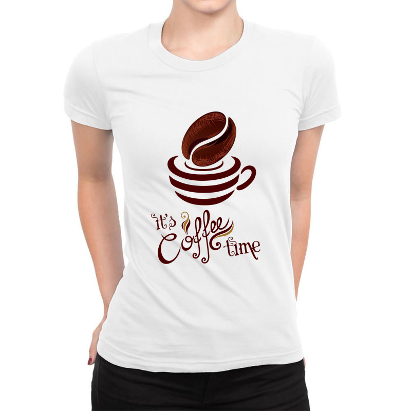 Coffee Time Ladies Fitted T-Shirt by PUR | Artistshot