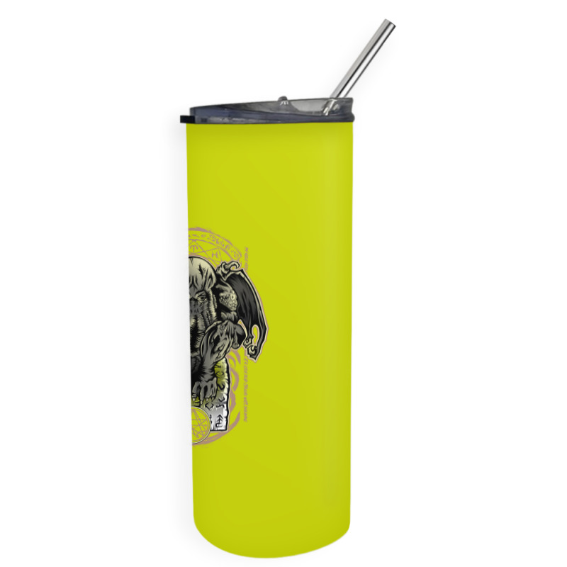 Cthulhu's Church Colored Skinny Tumbler by Fearcheck | Artistshot