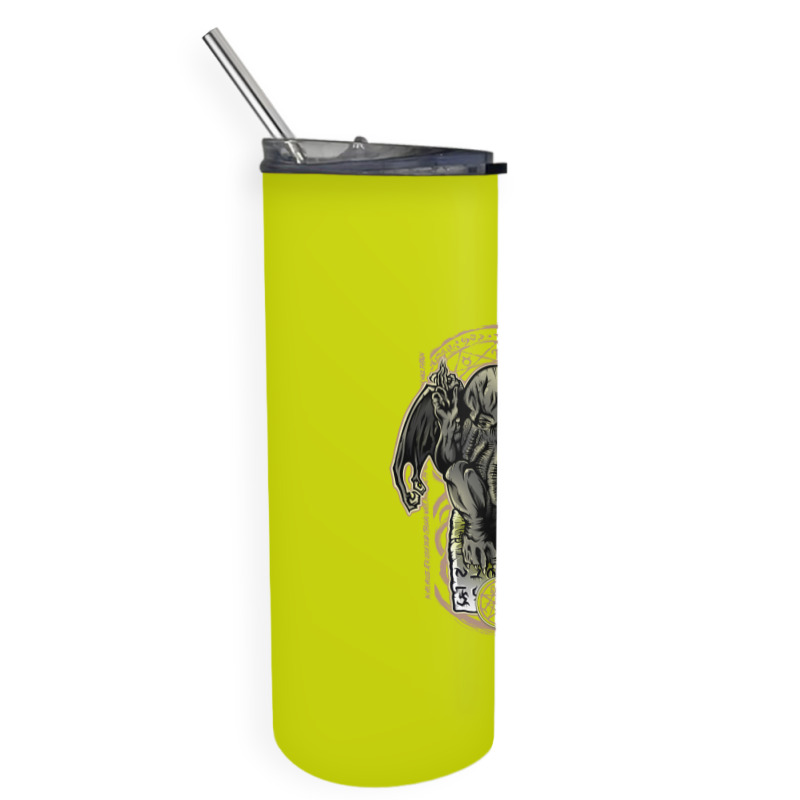 Cthulhu's Church Colored Skinny Tumbler by Fearcheck | Artistshot