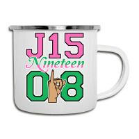 J15 Nineteen 08 Founder's Day Aka Women Hand Sign Sweatshirt Camper Cup | Artistshot