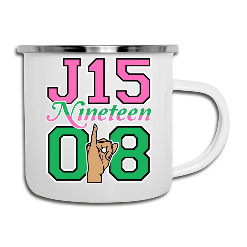 J15 Nineteen 08 Founder's Day Aka Women Hand Sign Sweatshirt Camper Cup | Artistshot