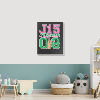 J15 Nineteen 08 Founder's Day Aka Women Hand Sign Sweatshirt Portrait Canvas Print | Artistshot