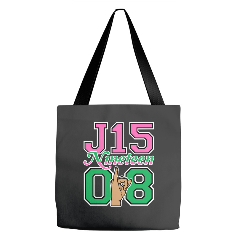 J15 Nineteen 08 Founder's Day Aka Women Hand Sign Sweatshirt Tote Bags | Artistshot