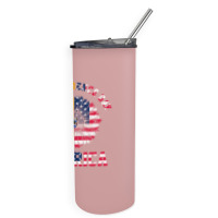 Vintage Daisy Bulldog America Independence Day Gift For All American Skinny Tumbler | Artistshot