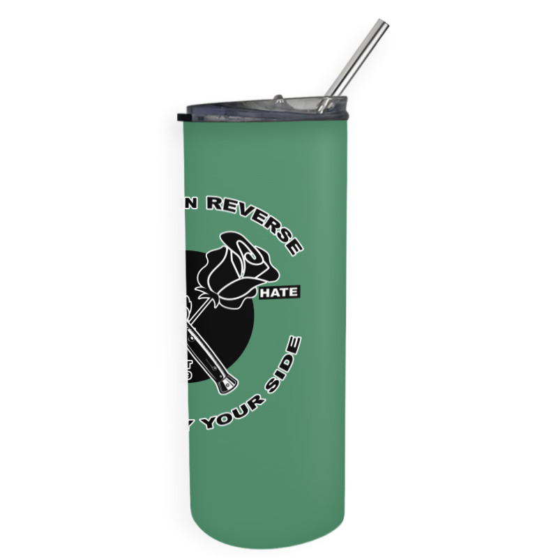 Reverse ın Reverse Love Hate Forever By Your Sıde Skinny Tumbler | Artistshot