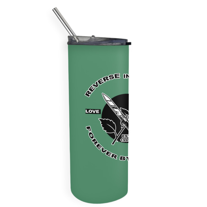 Reverse ın Reverse Love Hate Forever By Your Sıde Skinny Tumbler | Artistshot